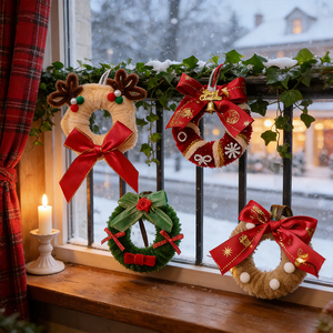 Guirlande <span class=keywords><strong>de</strong></span> Noël 2026 : Décorations suspendues pour sapin ou <span class=keywords><strong>fenêtre</strong></span>, fournitures <span class=keywords><strong>de</strong></span> fêtes <span class=keywords><strong>de</strong></span> fin d'année, prix d'usine en gros - Product Image 4