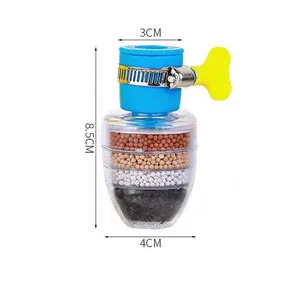6 Layers Universal Water Filter Tap Purifier Medical Stone Coconut Charcoal Nozzle for Faucet Kitchen Accessory