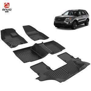 Alfombrillas para Auto <span class=keywords><strong>Ford</strong></span> <span class=keywords><strong>Explorer</strong></span> 2015-2019, Alfombrillas 3D TPE para Piso de Auto, Alfombrillas para Maletero, Forro de Carga, Accesorios Interiores para Auto, Alfombra - Product Image 2