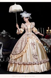 QQWZ196 Ecoparty vestido del siglo XVIII vestido rococó <span class=keywords><strong>barroco</strong></span> mascarada traje histórico victoriano crinolina bola y vestido de novia - Product Image 3