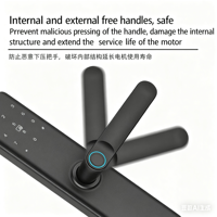 Serrure de Porte Intelligente OEM ODM Nouveau Design Vente en Gros Usine pour Hôtels Appartements Tuya Déverrouillage Numérique NFC Empreinte Digitale Données Cloud WIFI