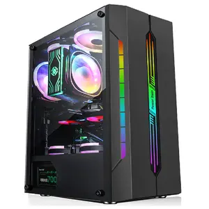 Power Train ES280 Color breathing Light Mid Tower Rgb Pc Case White/Black/Blue/Pink ATX/Micro-ATX