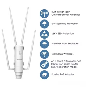 Wavlink AC1200 không thấm nước ngoài trời Wifi phạm vi mở rộng dual-band không dây <span class=keywords><strong>AP</strong></span> tần số kép công suất cao ngoài trời <span class=keywords><strong>Router</strong></span> - Product Image 2