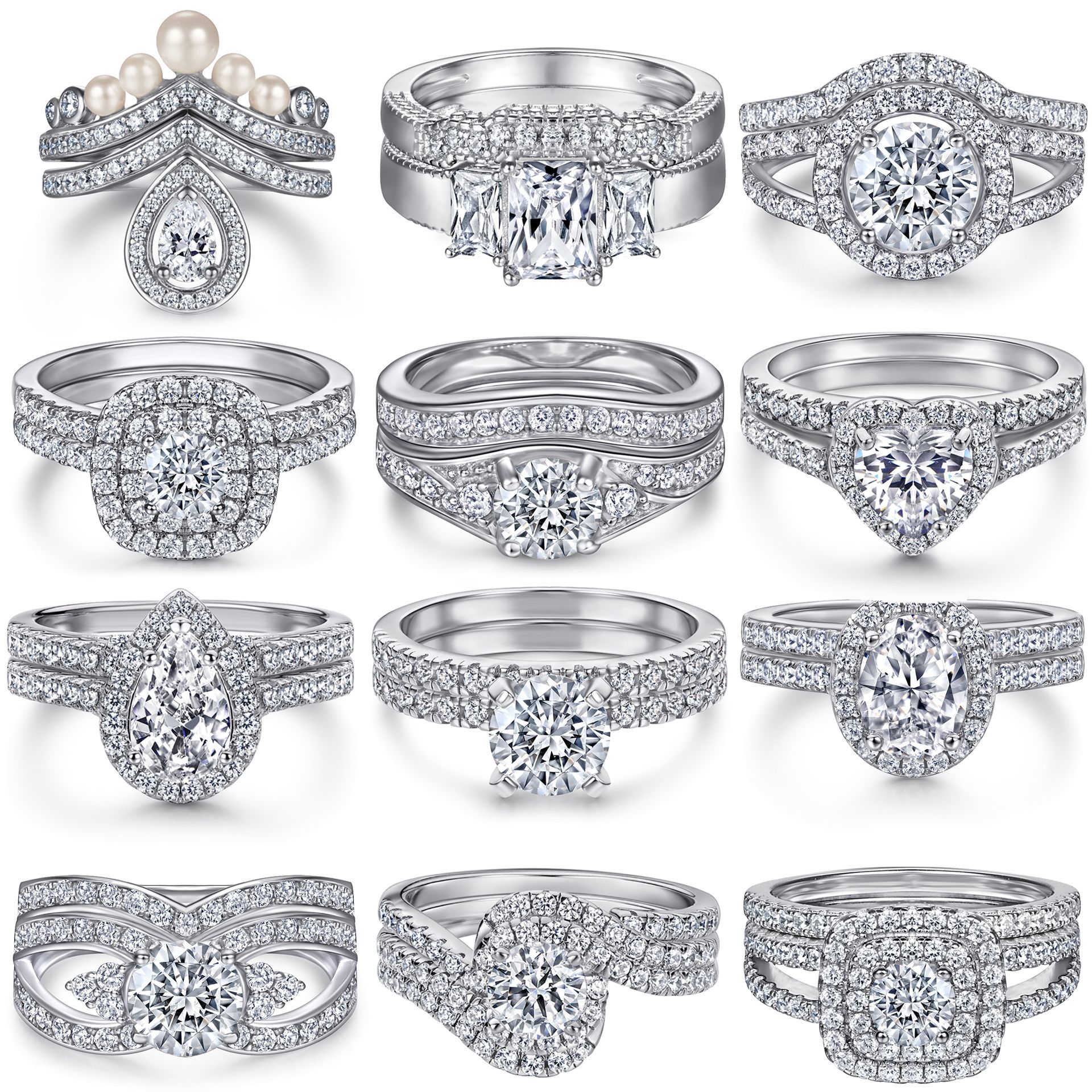 diamond twins ring women