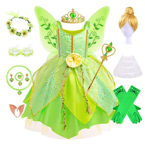 Gần đây nhất bán chạy nhất công chúa Halloween Tiana trẻ em Cổ Tích công chúa ăn mặc 2024 <span class=keywords><strong>Tinker</strong></span> chuông ăn mặc cô gái trang phục - Product Image 1