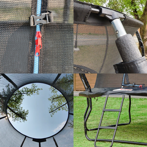 Trampolines Zoshine, trampoline rond de 10 pieds pour l'extérieur, grande taille personnalisée de 6 à 16 pieds, trampoline de loisirs avec filet de sécurité - Product Image 6