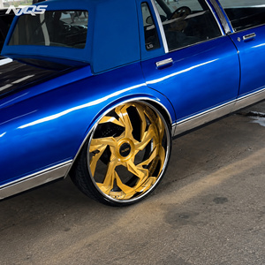 Rines NJQS Personalizados de 22 24 26 28 30 Pulgadas Estilo <span class=keywords><strong>Trapstar</strong></span> con Borde Profundo 5x127 para Chevy C10, Ruedas Forjadas - Product Image 6
