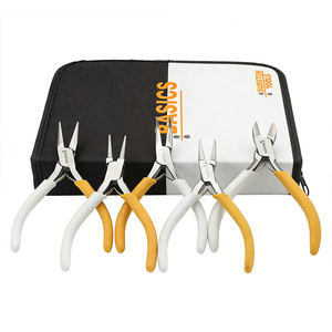 Durston Basics – ensemble de pinces compactes de 115 mm, 5 pièces, avec étui à fermeture éclair, pour débutants en fabrication de bijoux - Product Image 6