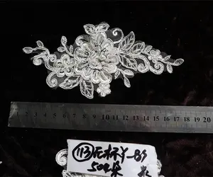 chic ivory turkey embroidery bridal lace applique patches sparkle swiss lace motifs denteelle encaje de tul bordado
