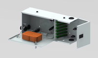 Boîtier de terminaison FTTH 48 fibres - Boîtier de distribution de fibre optique intérieur pour réseaux FTTX/GPON