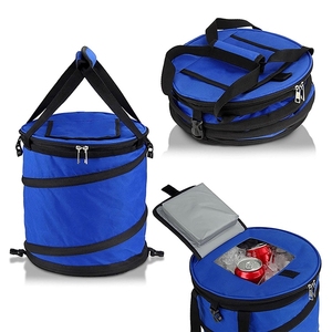 Lightweight Cooler Bag Waterproof and Insulated for Beach Pool Use Conveniently Pops Open and <b>Collapses</b> Flat for <b>Storage</b> - Product Image 1