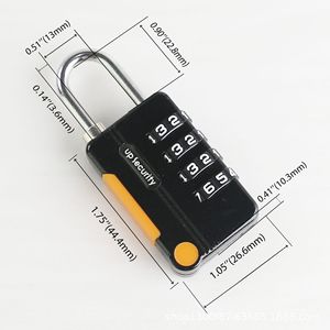 Candado Rectangular de Alta Seguridad con Recubrimiento en Polvo de Aleación de Zinc, de Una Sola Palanca y Combinación de 4 Dígitos, IP68 Impermeable, Duradero y <span class=keywords><strong>Flexible</strong></span> - Product Image 3