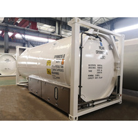 Conteneur-citerne ISO T75 de 20 pieds, capacité de 21 000 L, certifié ASME, pour le transport et le stockage de l'oxyde nitreux et du GNL liquide