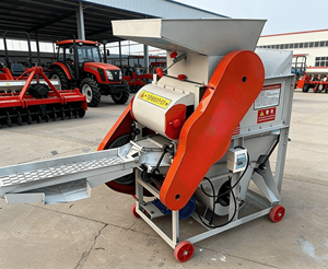 เครื่องปอกเปลือกถั่วลิสงขนาดเล็กแบบอัตโนมัติ ใช้เครื่องยนต์ไฟฟ้า เบนซิน หรือดีเซล กำลังการผลิต 500 กิโลกรัมต่อชั่วโมง <span class=keywords><strong>ราคา</strong></span> - Product Image 1