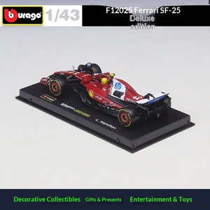 Modèle de voiture miniature en alliage Bburago <span class=keywords><strong>1</strong></span>:<span class=keywords><strong>43</strong></span> <span class=keywords><strong>F1</strong></span> Ferrariii SF25 <span class=keywords><strong>Red</strong></span> <span class=keywords><strong>Bull</strong></span> RB21 Mercedess-Benz W16E 2025 avec casque pour décoration - Product Image 3