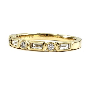 Bague de Fiançailles et de Mariage en Or Jaune Massif 18 carats, Diamant Taille Brillant Véritable à 100%, Design Classique Haut de Gamme, Bijoux Fins pour Fête - Product Image 3