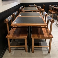 Chaise de salle à manger en bois massif tressé style Wabi Sabi, durable, pour restaurant et salon
