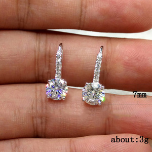 Simple Four Prong Zircon Ear <b>Cuff</b> For Women Pave Setting Fresh Style Drop <b>Earrings</b> Fashion Jewelry Accessories - Product Image 5