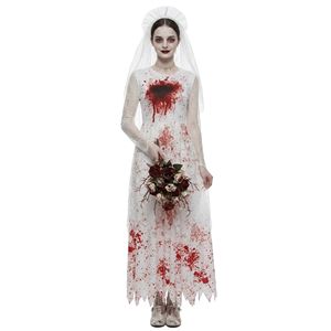Disfraz de Halloween de Ángel Fantasma con Falda Blanca Ensangrentada para Mujer, Traje de Cosplay para Fiesta Temática de Terror - Product Image 5