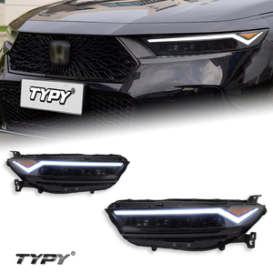 Conjunto de faros delanteros para Accord de 11.ª generación 2023-2025; Lente LED estilo Insignia inspirada en Acura con intermitentes secuenciales - Product Image 1