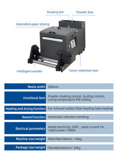 हॉट ए3 ए4 छोटा डीटीएफ प्रिंटर टी-शर्ट प्रिंटर टी-शर्ट प्रिंटिंग हीट ट्रांसफर मशीन ए3 डीटीएफ पेट फिल्म प्रिंटर - Product Image 6
