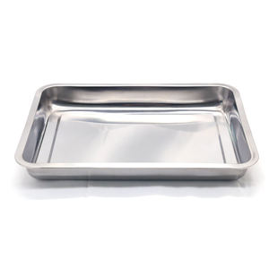 Plats à pâtisserie en acier inoxydable 304, plateau de cuisson, plateau de service pour buffet alimentaire, plat à pâtisserie rectangulaire, plateaux de four pour boulangerie - Product Image 1