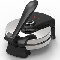 AOJA - Machine à roti électrique multifonction professionnelle - Machine à crêpes antiadhésive - Machine à chapati de style indien - Machine à tortillas - 1800W