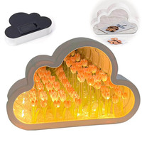 Smart grande chambre salon 3D Décoration murale Magic LED Tunnel Infinity Illusion Miroir Miroir spiegel espejo