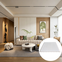 Système de panneaux de plafond artistiques en PVC imperméables et ignifuges pour hôpitaux, appartements, salons - Classe anti-rayures ignifuge