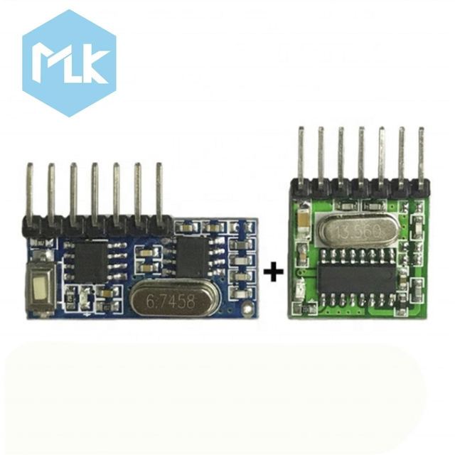 MLK 433mhz Wireless Wide Voltage Coding Transmitter Decoding Receiver 4 CH Output Module for 433.92 Mhz Remote Control