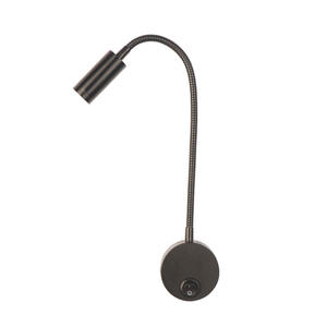 Lampe de lecture murale noire à LED avec puce Cree, design <span class=keywords><strong>flexible</strong></span> à col de cygne pour une utilisation en chambre, garantie de 5 ans - Product Image 6