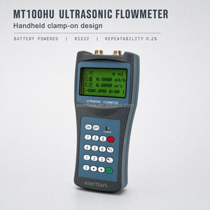Débitmètre ultrasonique portatif à pince MT100HU, débitmètre numérique portable pour l'inspection des conduites industrielles - Product Image 3