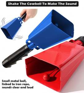 Jubelnde Cowbells Loud Metal Noise makers mit Griff für Sport veranstaltungen und Fan Chants - Product Image 5