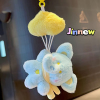 Top vente nuage ballon bataille petit chat peluche peluche porte-clés sac suspendu