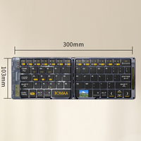 Keyboard Mouse Combo Mini Lipat Nirkabel Transparan untuk Typepad untuk Smartphone I.OS/Windows/Android Stok Tersedia