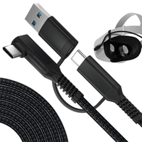 Cable de conexión USB 3,1 C para gafas de realidad virtual Oculus Quest 2, Cable de datos de interacción de ordenador humano, 3M, 5M