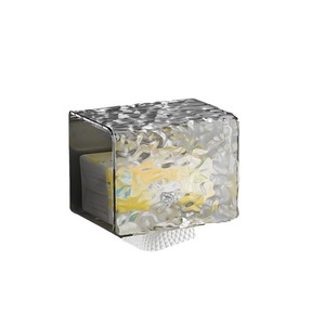Transparent Rectangular <b>Wall</b> Mounted Toilet Paper Holder No Drill Required Bathroom Tissue <b>Box</b> Storage - Product Image 5