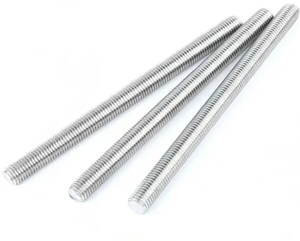 สลักเกลียวสแตนเลส DIN975 304 ขายดี พร้อมแกนเกลียว GI ขนาด 10 มม. 12 มม. M30 3/8 นิ้ว เกรด 4.8 8.8 Unc ZP ชุบกัลวาไนซ์ ผิวเรียบ - Product Image 6