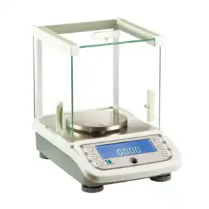 Balança de laboratório de precisão para pesar 0.001g, balança eletrônica para carregamento superior de diamante