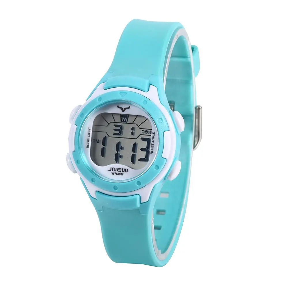 Colorful flash 3ATM Waterproof Time Charm Girls Watches Sports Multifunctional Watch With LED Watch For Kids