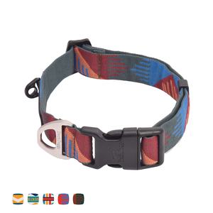 Collier pour chien BlackDoggy CN en <span class=keywords><strong>polyester</strong></span> haut de gamme à rayures tissées jacquard, à libération rapide, avec rubans pour la promenade des chiens - Product Image 1