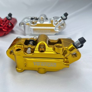 Étriers de frein modifiés CNC à quatre pistons pour motos Yamaha et Suzuki, nouveaux accessoires pour véhicules électriques, petite paire, marque YF, garantie 1 an - Product Image 4