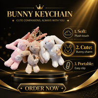 Pendentif en peluche lapin, jouet de machine à grue, porte-clés dessin animé, cadeau