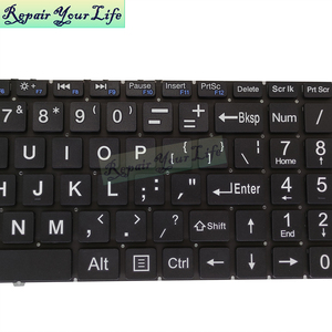Teclado en inglés estadounidense con fuente negrita para MB3661007 YXT-NB93-138 PRIDE-K3954 X317J K15CHR MB3661004 EXO Smart XQ3C, nuevo, negro - Product Image 2