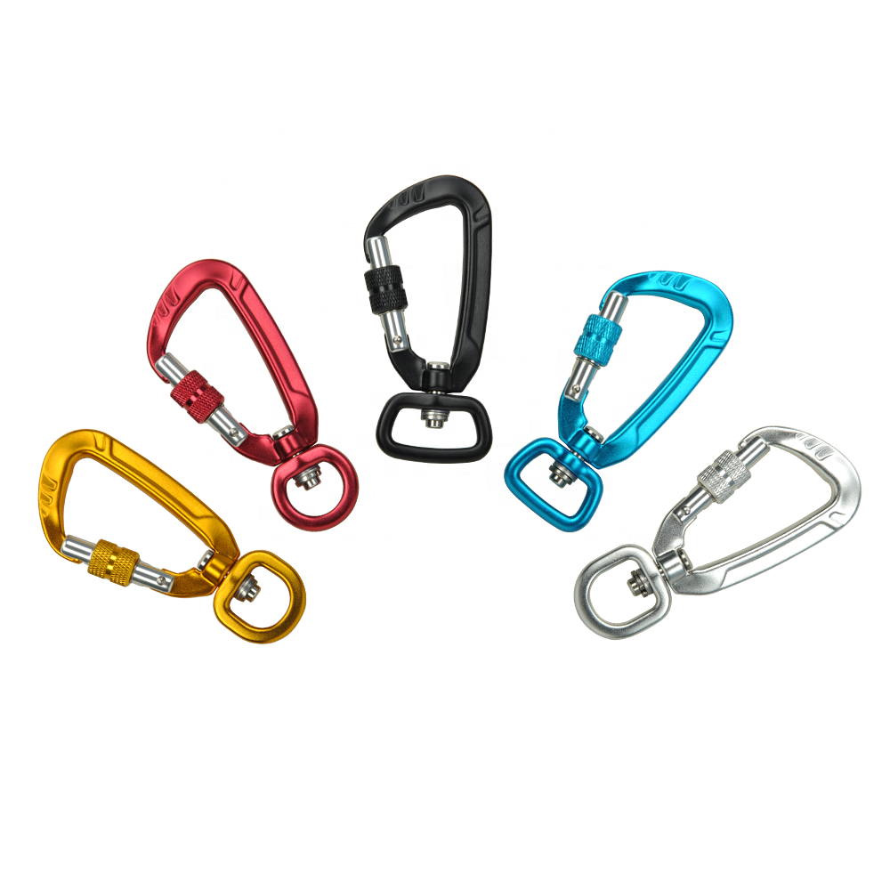 Сверхмощный поворотный карабин, золотой поворотный карабин для сумки, поводка для собаки