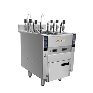 Commercial Electric Noodle Cooker Six Burner Stainless Steel Multi Functional Boiling Machine For Food Service - Product Image 1