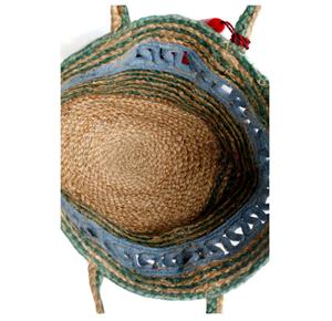 Femmes été plage Jute fourre-tout sac à main fermeture ouverte pompon gland accessoires à la mode prix compétitif de l'inde - Product Image 3