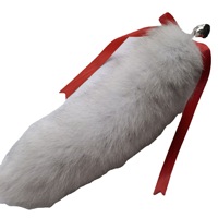 Queue de renard détachable en vraie fourrure de renard blanc pour cosplay, accessoire de costume d'anime, décoration de déguisement en fourrure