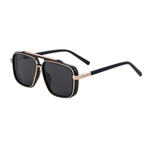 Gafas de sol polarizadas con montura cuadrada ZS-98361P para hombre, protección UV400, montura de metal negro y plástico, lentes TAC tipo 3, gafas de sol. - Product Image 2