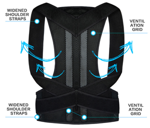 <span class=keywords><strong>Ceinture</strong></span> de soutien dorsal respirante et réglable, nouvelle conception, grande taille, pour femmes et hommes, améliore la posture - Product Image 6